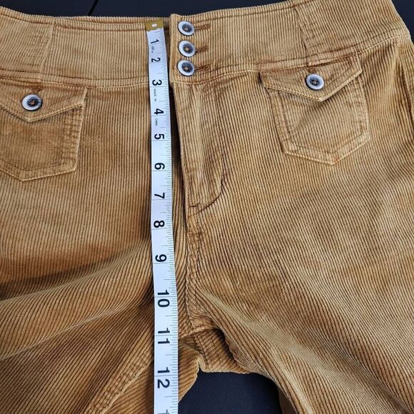 Pilcro Anthropologie Womens Bootcut High Rise Corduroy Pants Size 27 Orange Boho - Picture 10 of 11